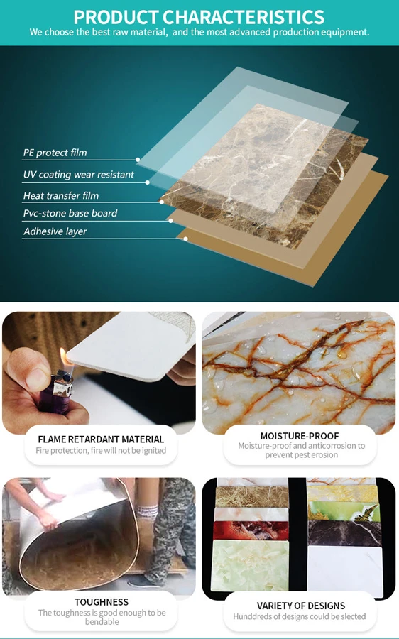 UV Coating Plastic Marble Sheet UV Coating Plastic Marble Sheet