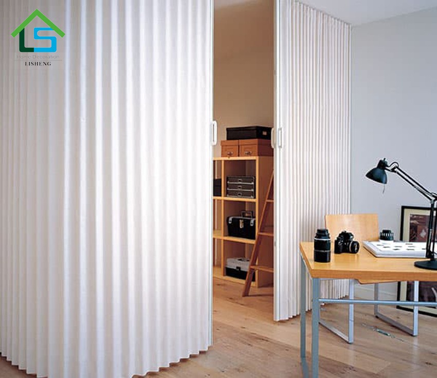White PVC Accordion Door