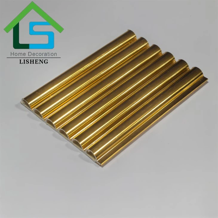 Canlı renk kombinasyonlarında çarpıcı yarı daireli WPC panelleri